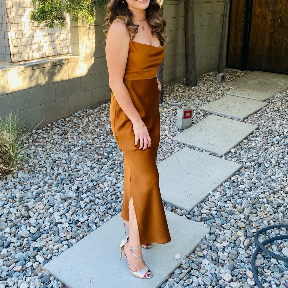 Size 6 Rust BHLDN bridesmaid dress